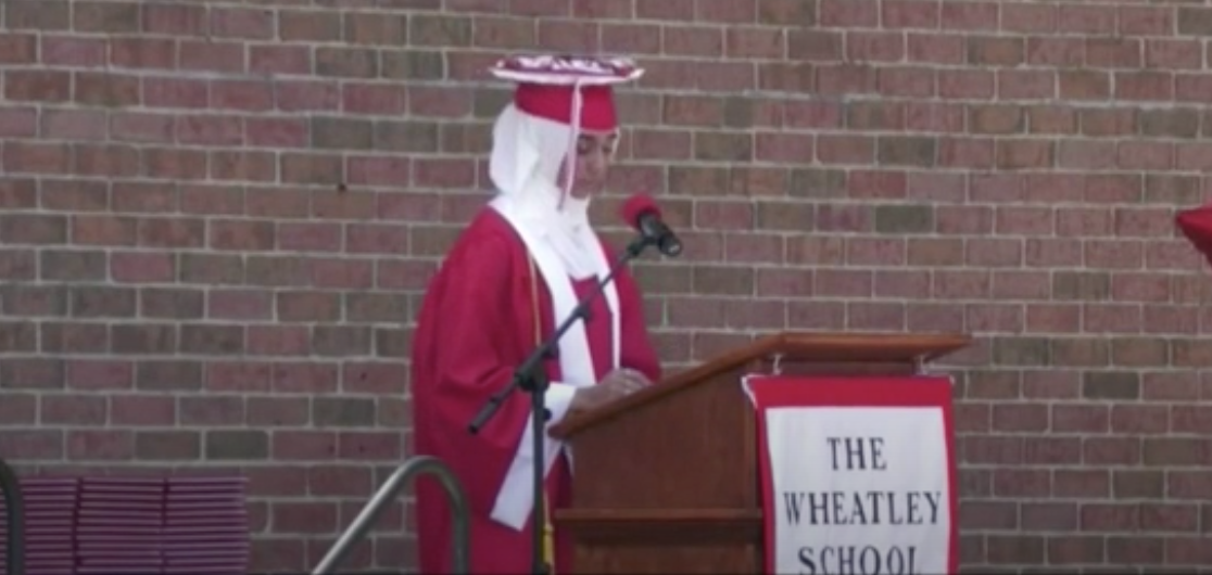 Student reportedly booed by parents during graduation speech